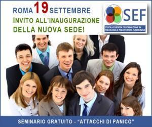 Roma Seminario Gratuito Attacchi di Panico 19 Settembre