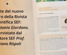 Intervista al Prof. Antonio Giordano – Rivista di Psicologia SEF n.10